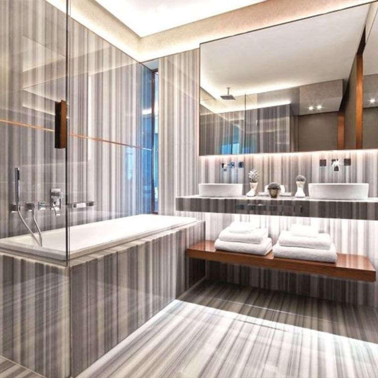elegáns luxus fürdőszoba