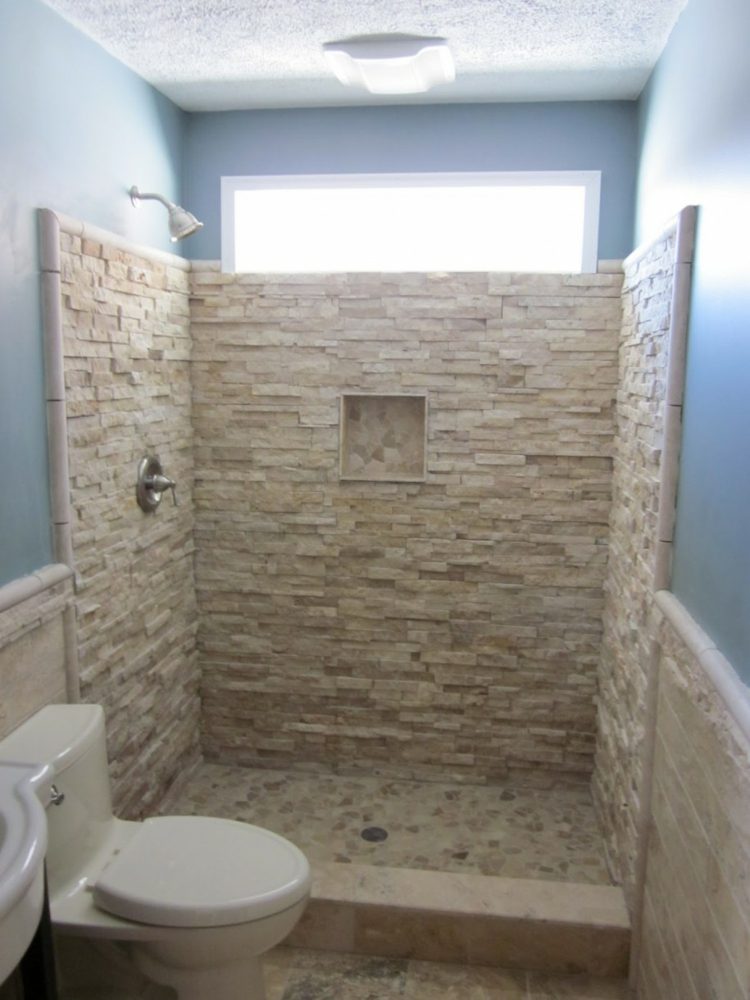 kameni zid deko kupaonica