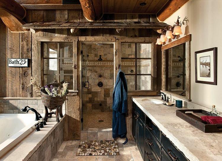 kupaonica rustikalno drvo