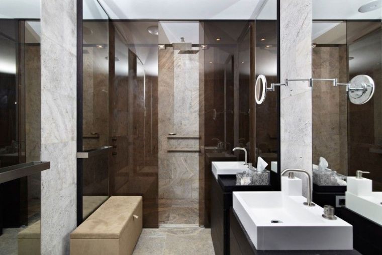 kupaonica od kamena sedra u skandinavskom stilu