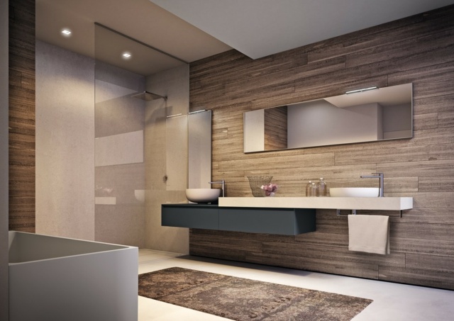 consigli per arredare il bagno con finitura in legno