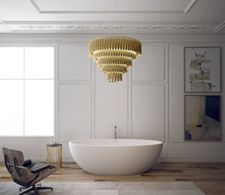 idee di design per vasca da bagno di lusso