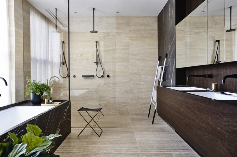 Idee per mobili da bagno moderni di lusso di design per bagni in legno