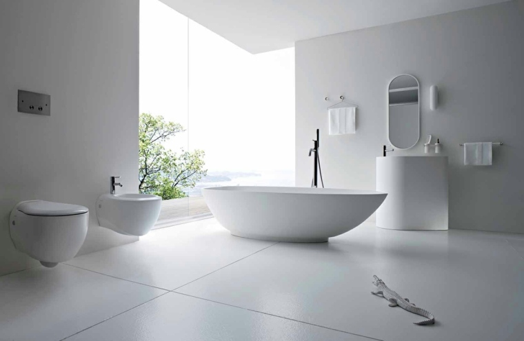 Bagno interno idea vasca da bagno WC piastrelle