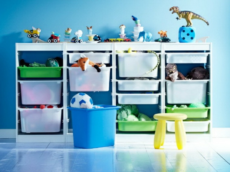 vaikų kambario erdvės žaidimai laikymo žaislai idėjų stalčiai