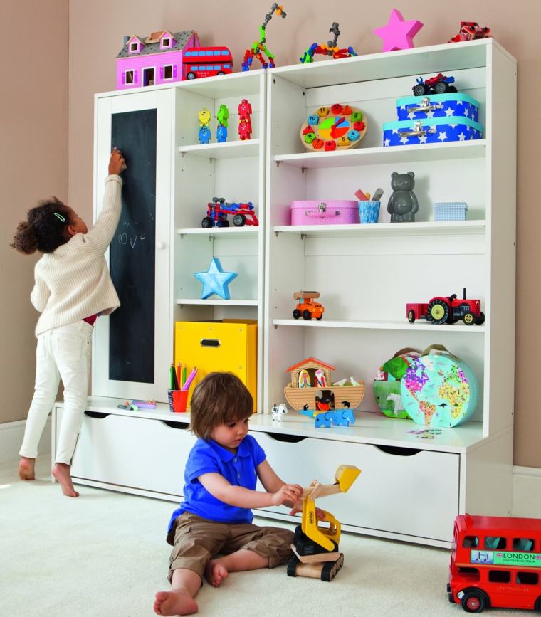 子供用プレイルーム収納おもちゃ棚木製子供用寝室