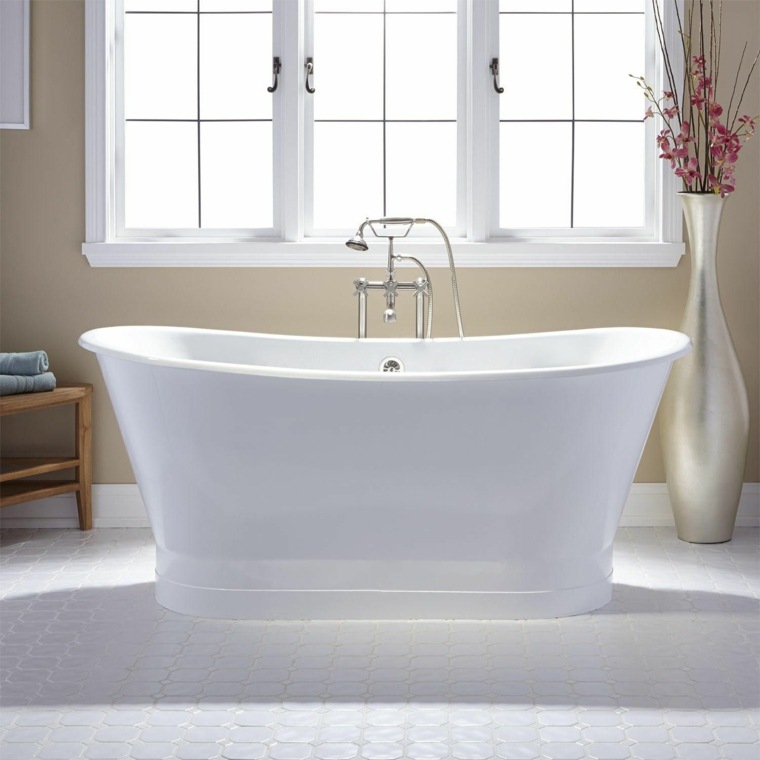 modernaus vonios kambario dizaino erdvės idėja vonia vonios kambario dekoro gėlės