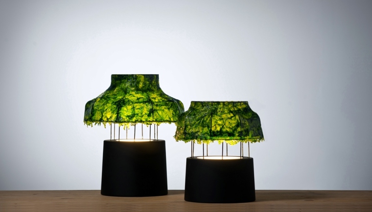 suvremeni dizajn podna lampa dizajnerska ideja sjenila od algi
