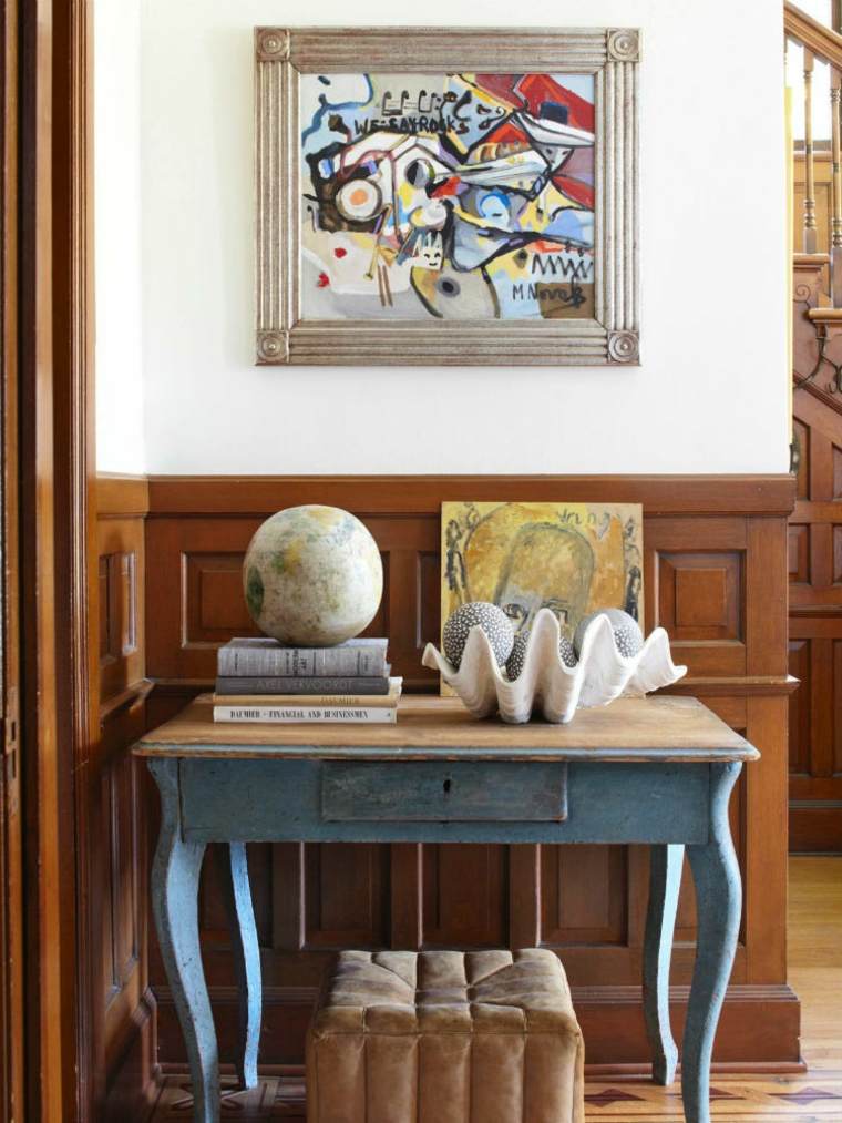 decorazione d'interni soggiorno arte moderna tavolo da parete tavolino