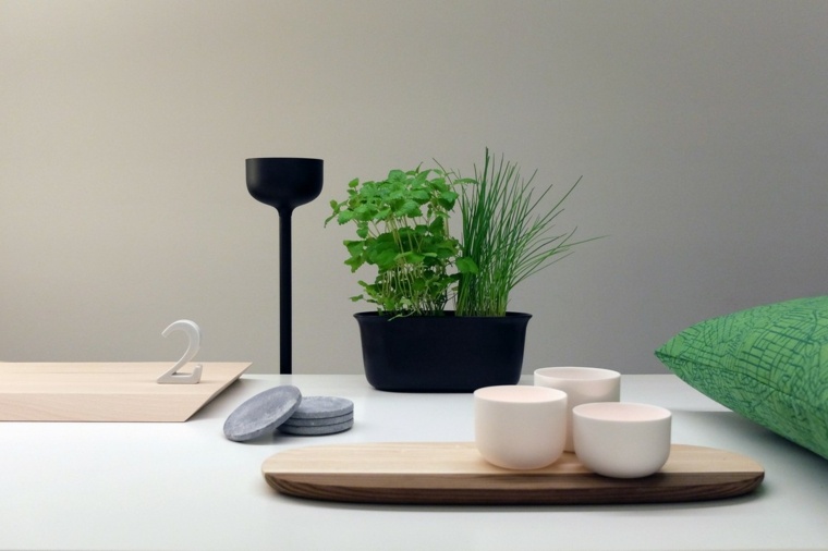moderno oggetto di design d'interni decorazione vegetale soggiorno