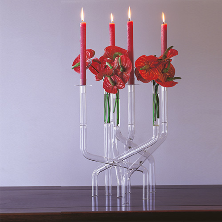 portacandele vaso design deco soggiorno candele interne