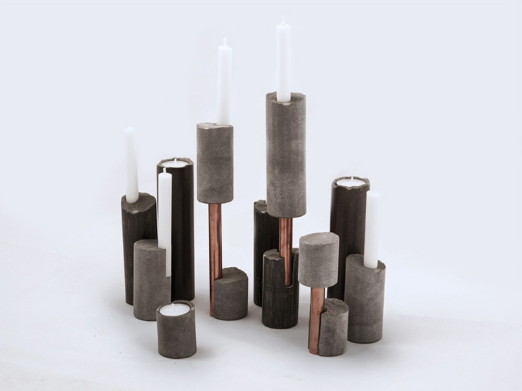 oggetti di design portacandele decorazione d'interni idee soggiorno candele