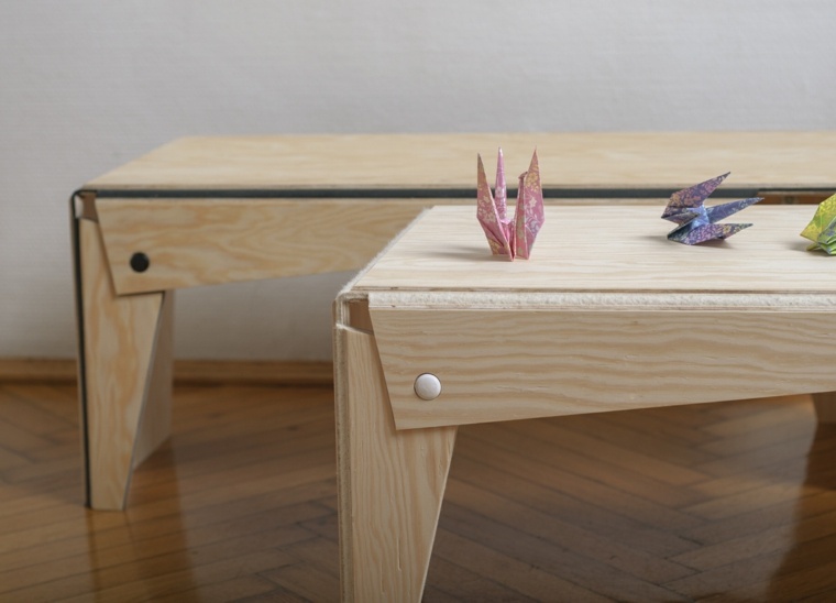 Dekoracija origami ideja stol moderne dizajnerske ideje