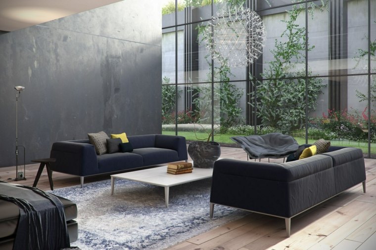soggiorno moderno design mobili divano tavolino idea