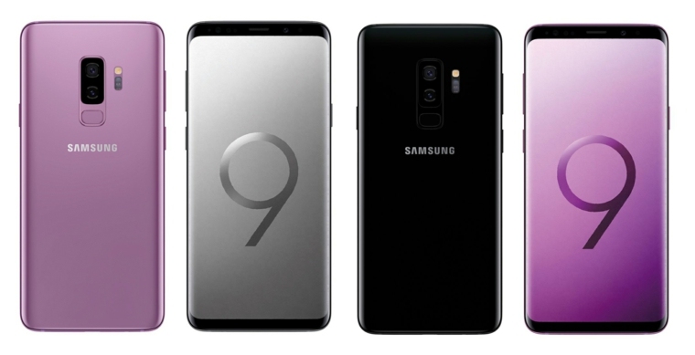 galaxis S9 három különböző színben