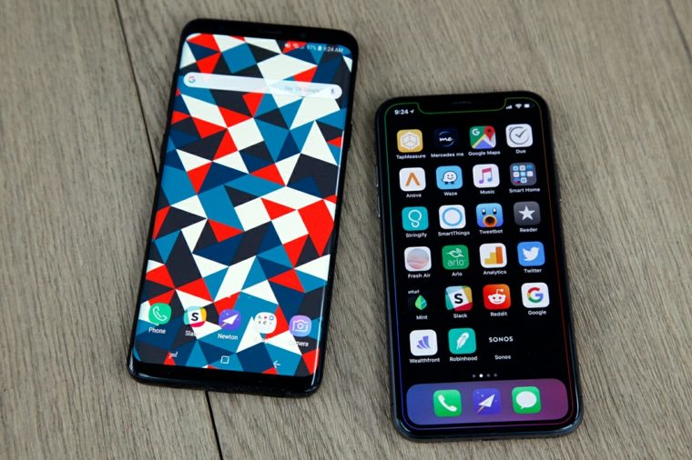 galaxy S9 vs-iPhone-X-operativni sustav-android-vs-iOS