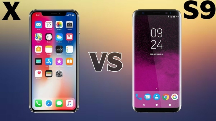 galaxis S9 vs. iPhone-X-versenyképes csata