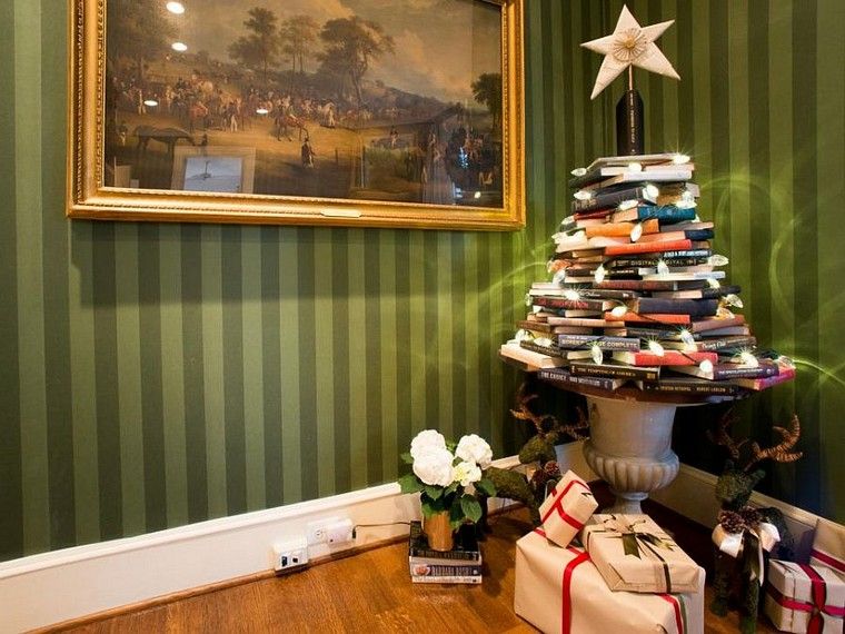 fenyő-könyvek-deco-diy-karácsony-fenyőfa