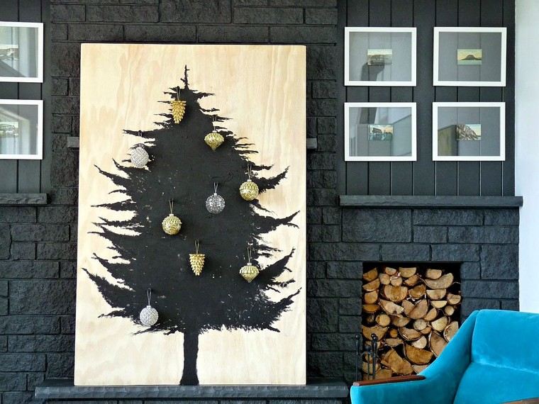 eredeti karácsonyfa dekorációs ötlet alternatív karácsonyfa