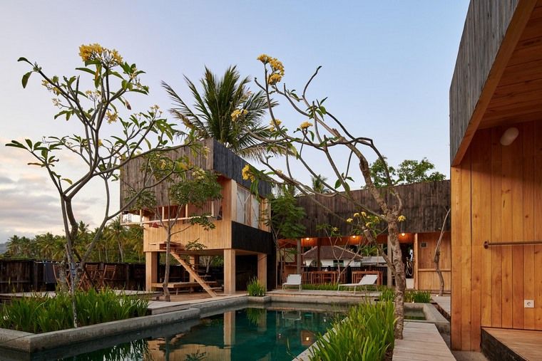 Sasak Lombok bungalov kiyakabin poštuje prirodu