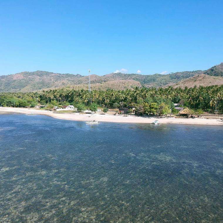 Sasak Lombok kiyakabin bungalov daleko pogled