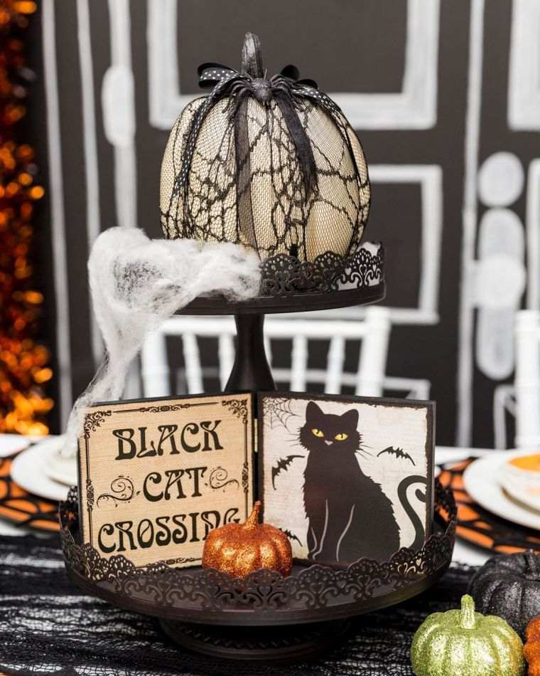 halloween party deco table-console-idee