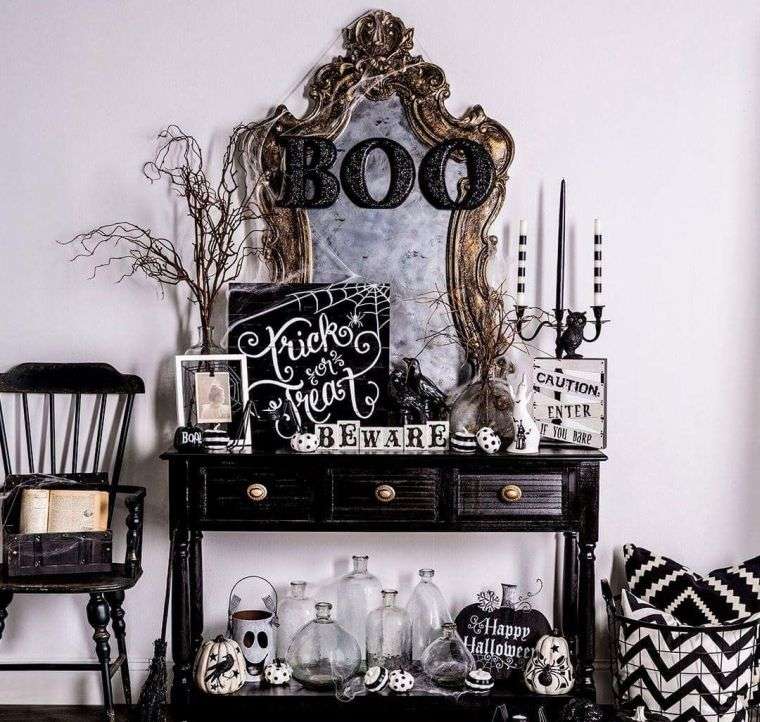 idea per console-buffet-deco di halloween party deco