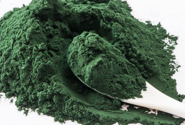 gauti priemonę suvartoti spiruliną