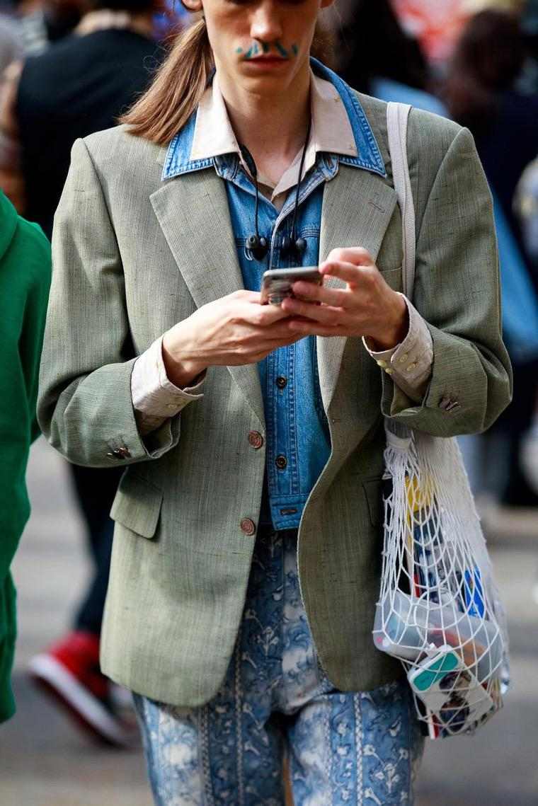 ロンドンのストリートファッションデザインジャケット