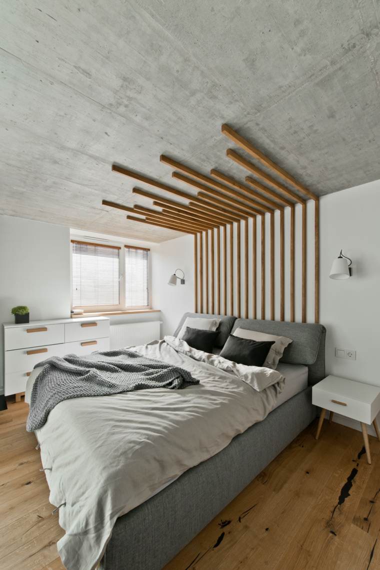 moderan betonski dizajn spavaćih soba u industrijskom stilu InArch dizajn zidne svjetiljke