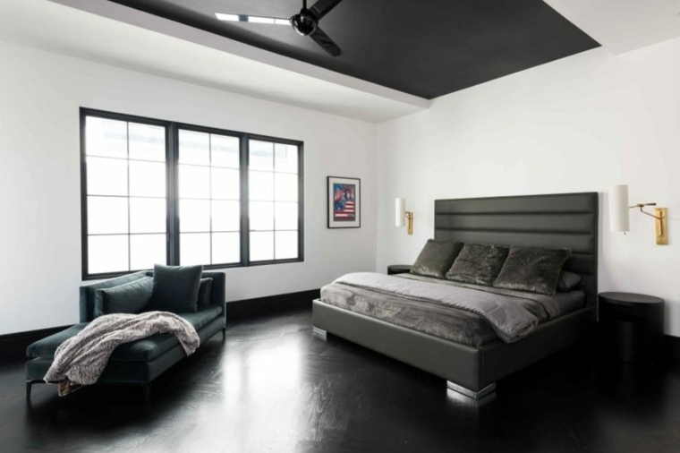 moderan dizajn spavaće sobe u tamnoj spavaćoj sobi Mirador Group