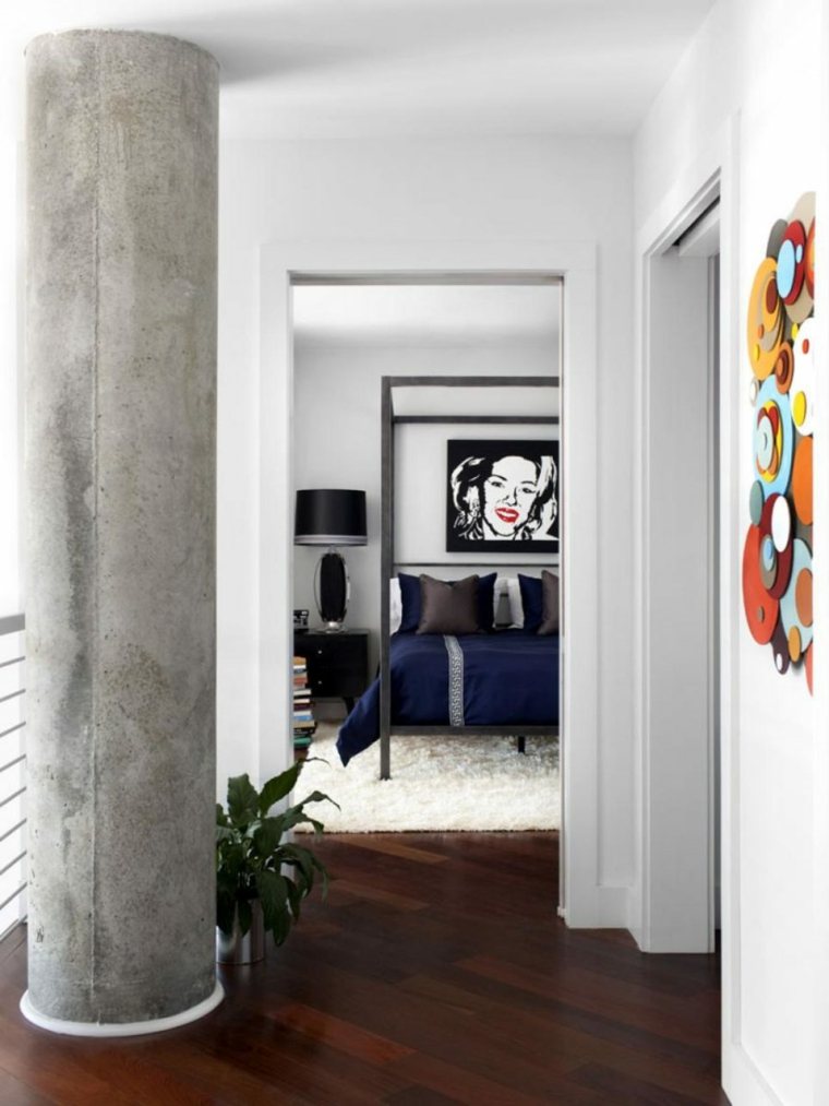 pop art art dizajn spavaće sobe u industrijskom stilu, Brian Patrick Flynn