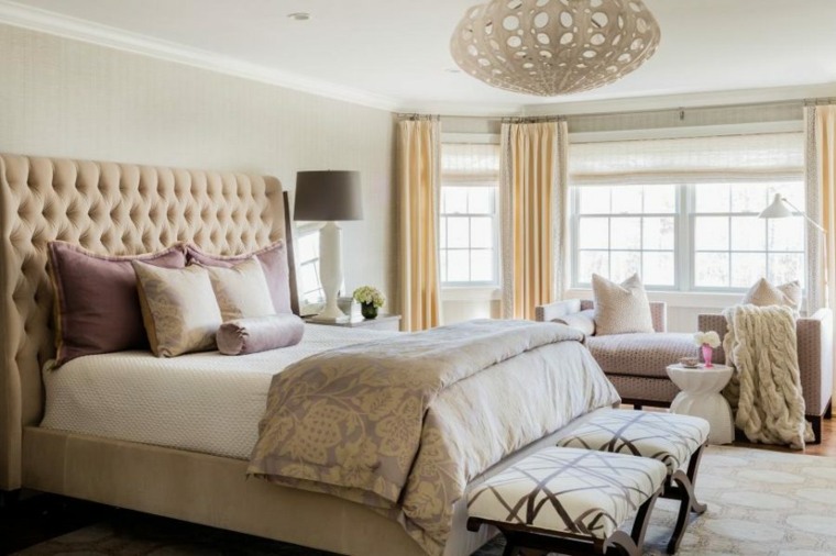 elegantan stil spavaće sobe neutralni dizajn Tiffany LeBlanc