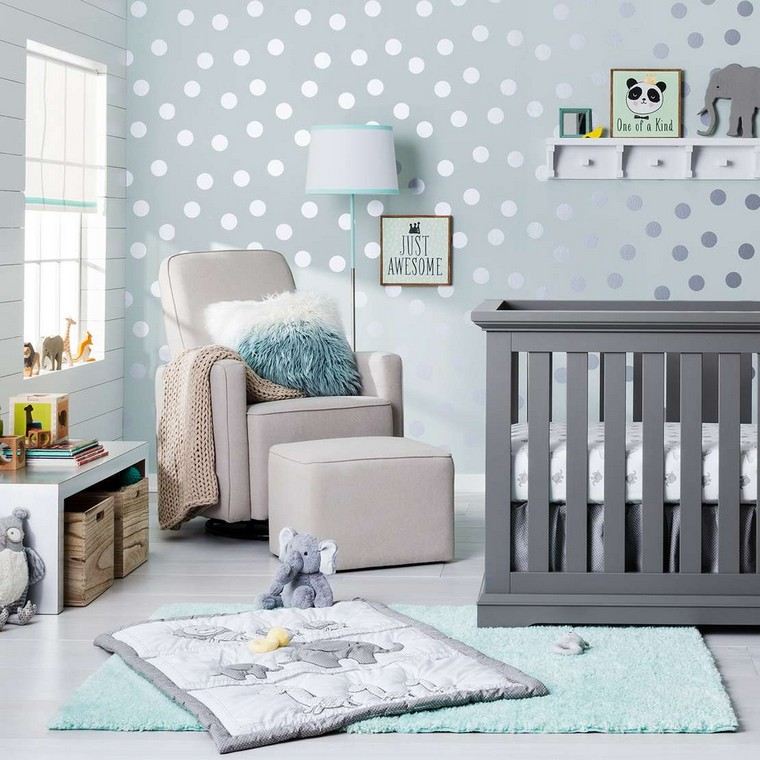 Arredamento della cameretta del bambino design minimalista bianco