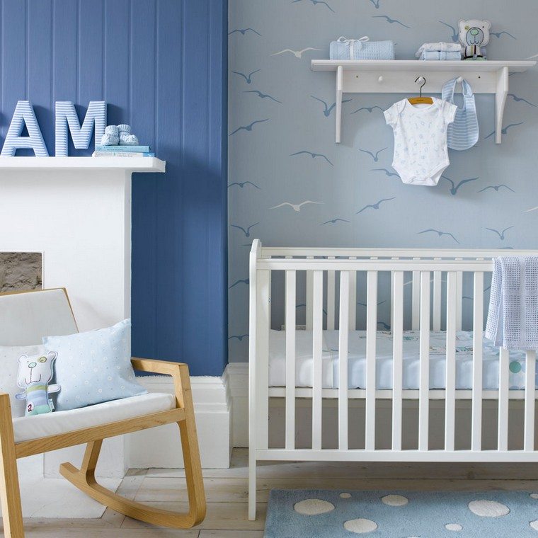 ideje za plavi dekor sobe za bebe