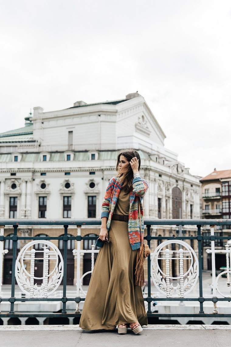 Bohém, elegáns stílusú ruházati nő hippi ruha trendek 2017 tavasza