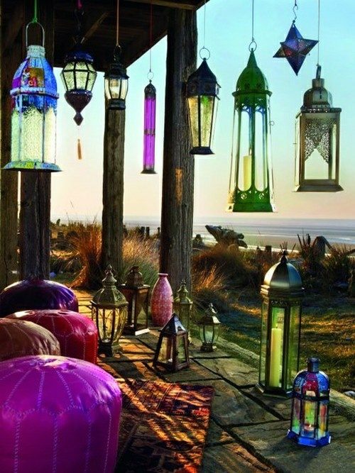 Maroko stiliaus sodo žibintai