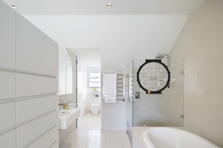 modern design hálószoba fürdőszoba