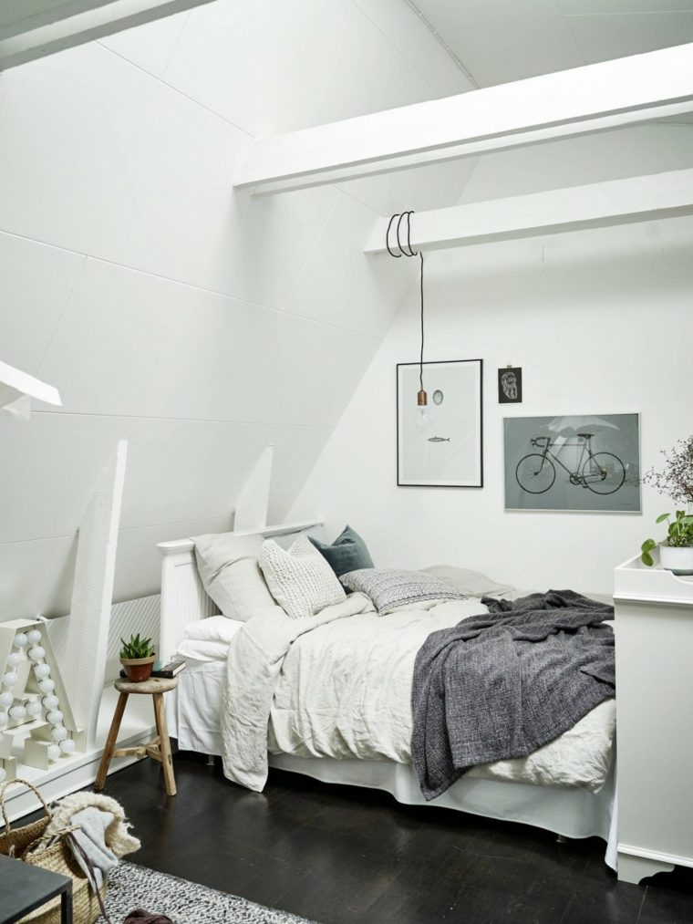 piccoli spazi decorazione scandinava camere da letto matrimoniali