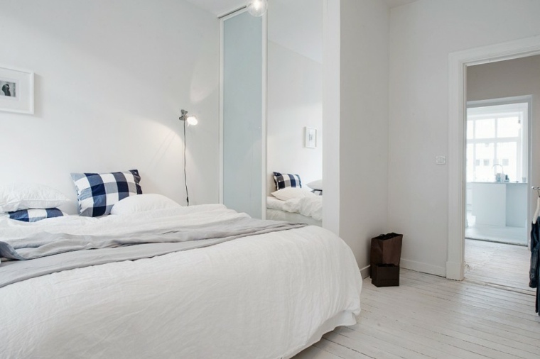 potkrovlje spavaća soba skandinavski ukrasi apartman za odrasle