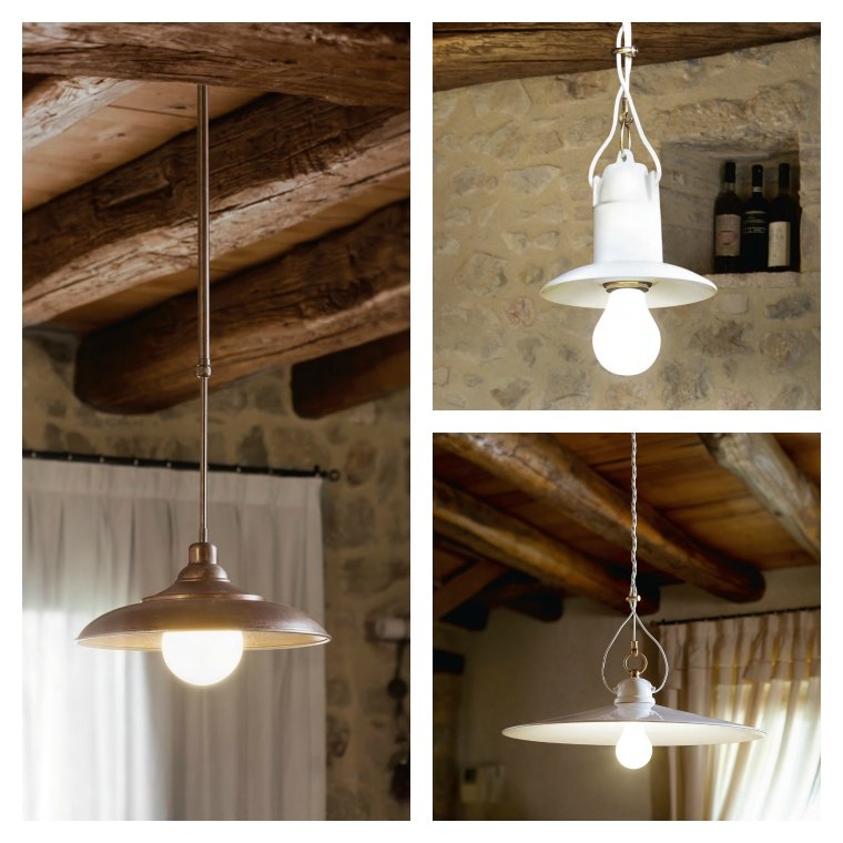 lampade a sospensione in stile industriale