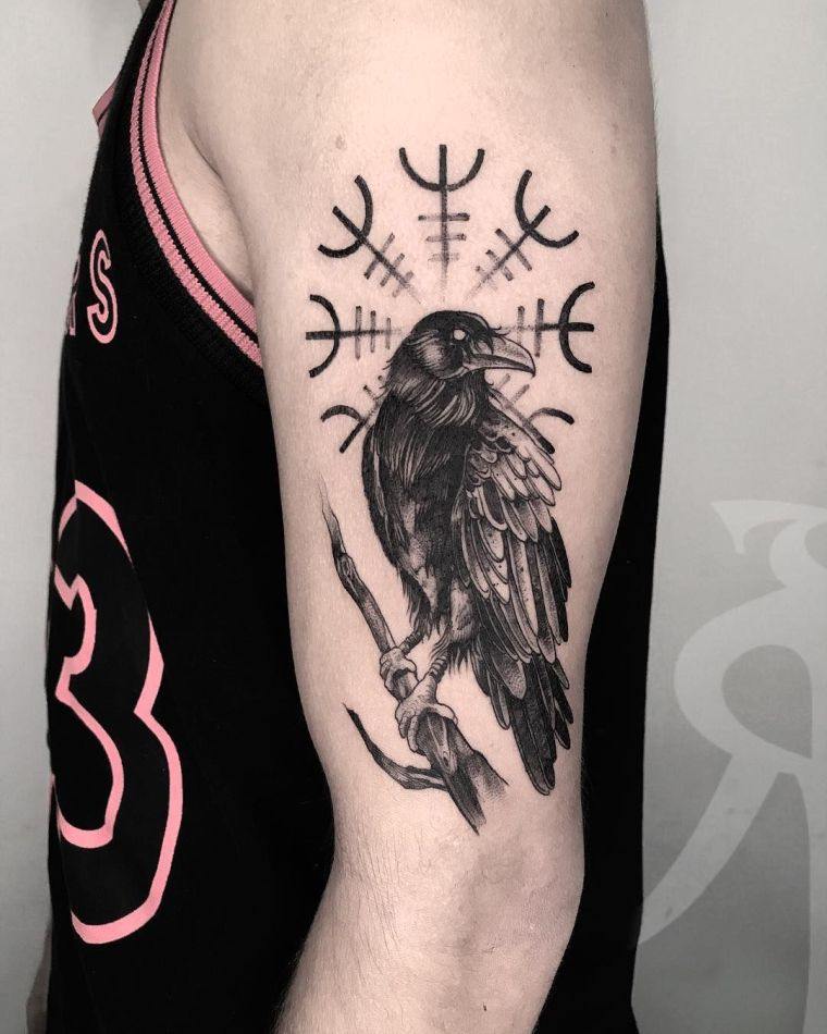 vikinška ideja za tetoviranje za muškarce