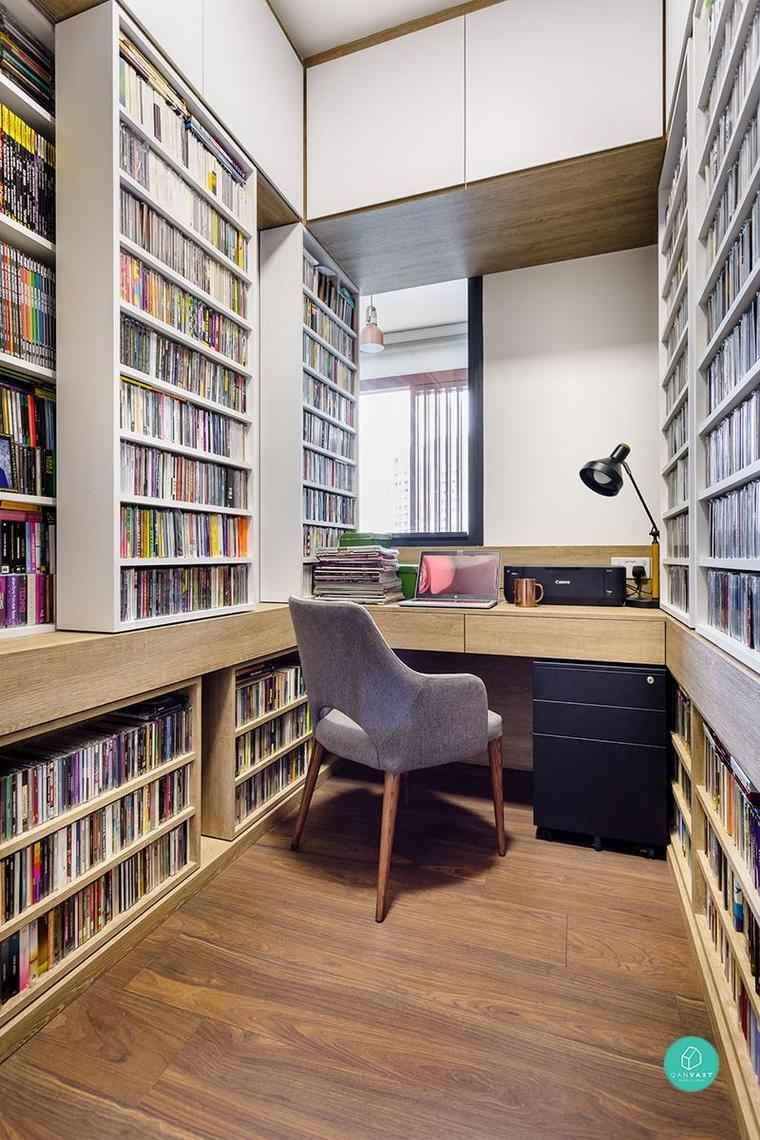 livelli di biblioteca per uffici moderni