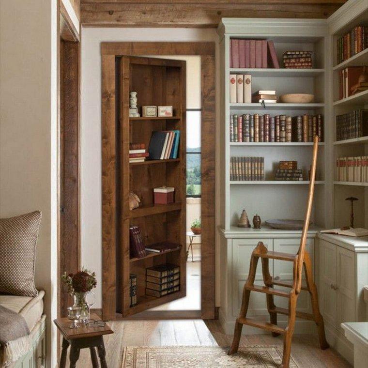 vrata niše knjige zid