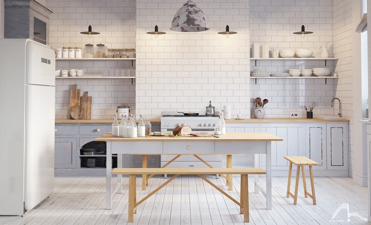 cucina-open-space-moderna-grigia-bianca