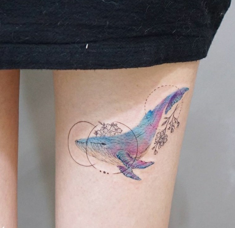 banginio-tatuiruotės-kojos idėja