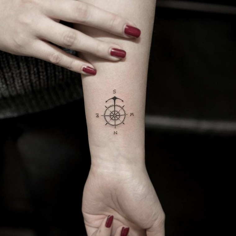 small-tattoo-compass-tattoo-meaning-idea-model
