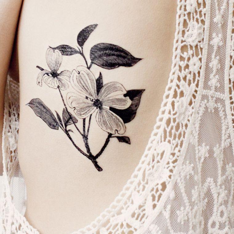 gėlė-tatuiruotė-gėlė-modelis