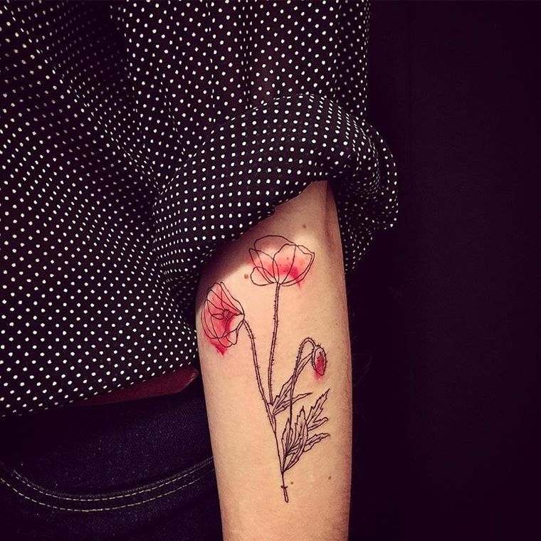 tatuiruotės-moteris-gėlės
