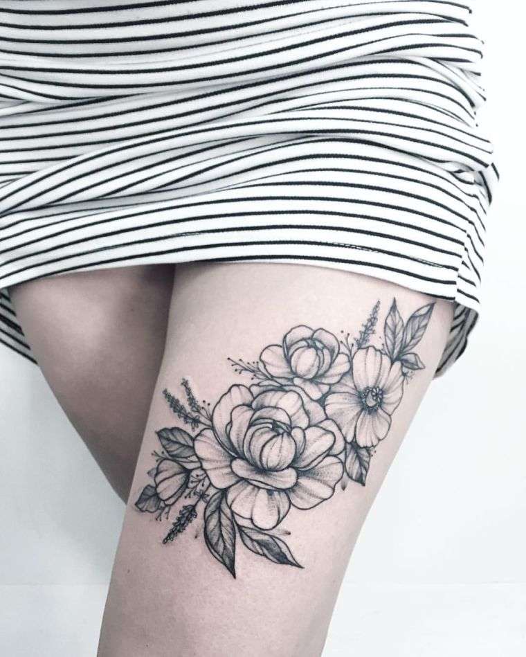 fiore-donna-gamba-tatuaggio